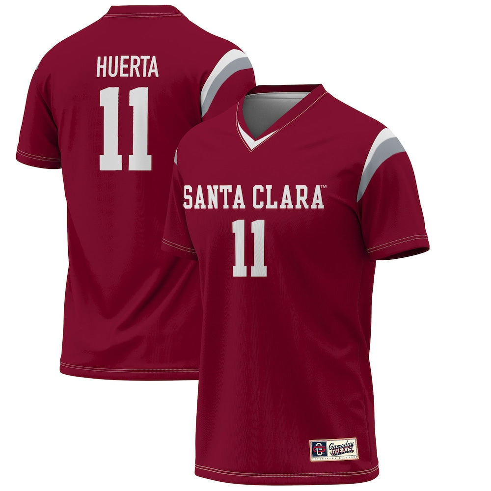 Gameday Greats Sofia Huerta Maroon Santa Clara Broncos Lightweight Alumni Soccer Jersey - retro stitched jersey jersey for Gameday Greats fans