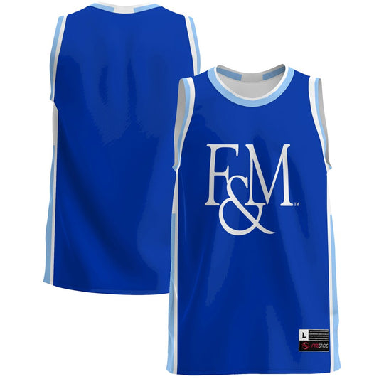 Gameday Greats Blue Franklin Marshall Diplomats Lightweight Basketball Jersey - retro stitched basketball jersey for Gameday Greats fans