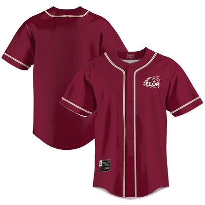 Gameday Greats Maroon Elon Phoenix Lightweight Baseball Jersey - retro stitched baseball jersey for Gameday Greats fans