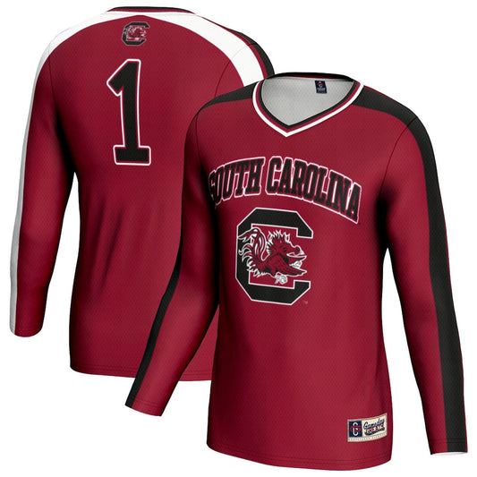 Gameday Greats Garnet South Carolina Gamecocks 1 Lightweight Volleyball Fashion Jersey - retro stitched jersey jersey for Gameday Greats fans