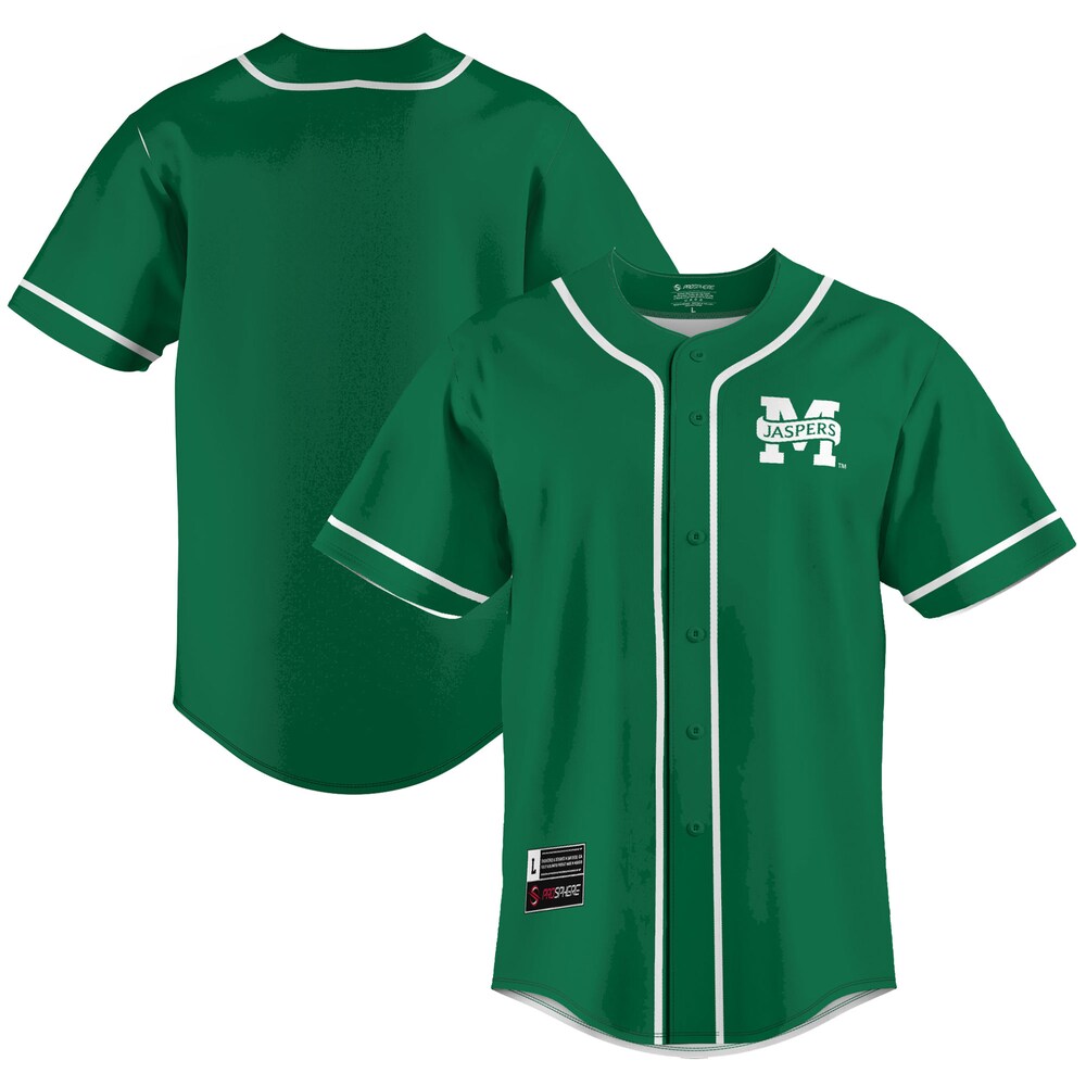 Gameday Greats Kelly Green Manhattan Jaspers Lightweight Baseball Jersey - retro stitched baseball jersey for Gameday Greats fans
