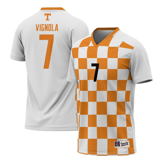 Gameday Greats Ma Vignola White Tennessee Volunteers Soccer Fashion Jersey - retro stitched jersey jersey for Gameday Greats fans