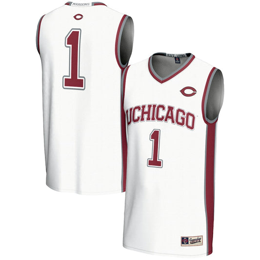 Gameday Greats 1 White Uchicago Maroons Lightweight Basketball Jersey - retro stitched basketball jersey for Gameday Greats fans