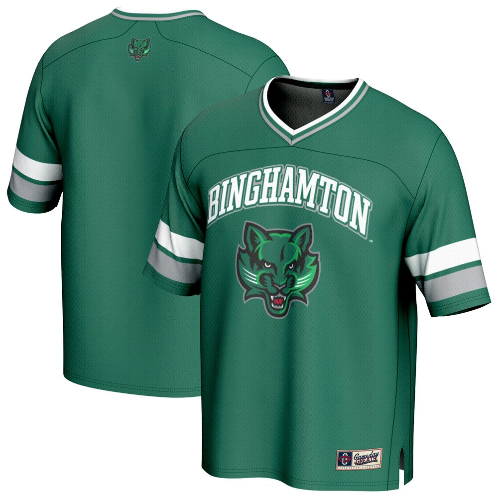 Gameday Greats Green Binghamton Bearcats Spirit Football Jersey - retro stitched football jersey for Gameday Greats fans