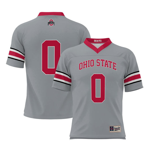 Gameday Greats 0 Gray Ohio State Buckeyes Lightweight Lacrosse Jersey - retro stitched jersey jersey for Gameday Greats fans