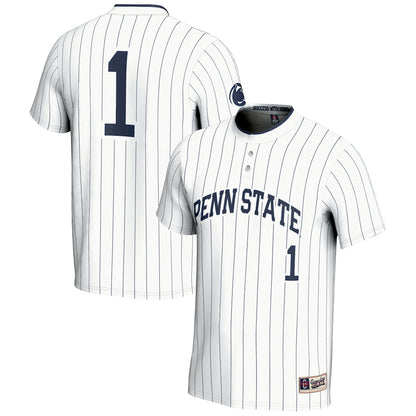 Gameday Greats 1 White Penn State Nittany Lions Lightweight Softball Jersey - retro stitched jersey jersey for Gameday Greats fans