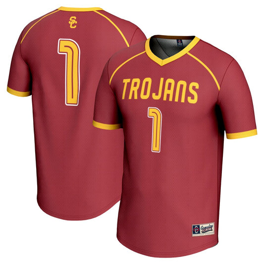Gameday Greats 1 Cardinal Usc Trojans Lightweight Lacrosse Jersey - retro stitched jersey jersey for Gameday Greats fans