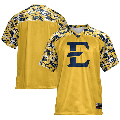 Gameday Greats Gold Etsu Buccaneers Football Jersey - retro stitched football jersey for Gameday Greats fans