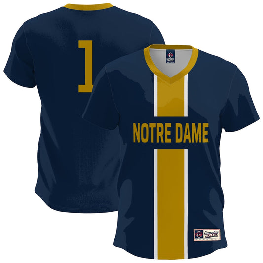 Gameday Greats Navy Notre Dame Fighting Irish Lightweight Soccer Fashion Jersey - retro stitched jersey jersey for Gameday Greats fans