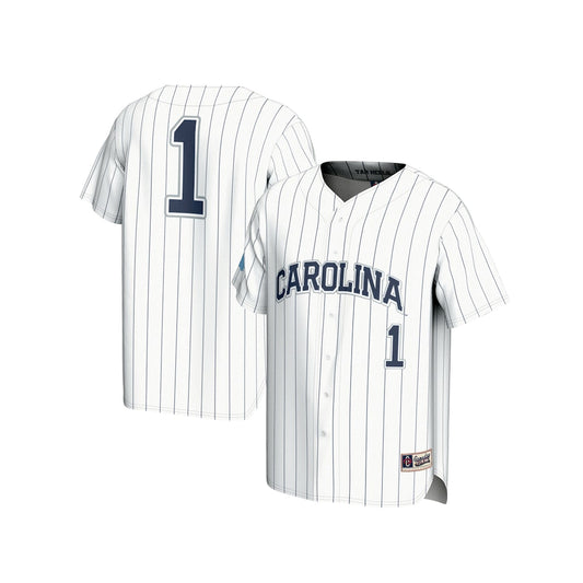 Gameday Greats White 1 North Carolina Tar Heels Lightweight Baseball Fashion Jersey - retro stitched baseball jersey for Gameday Greats fans