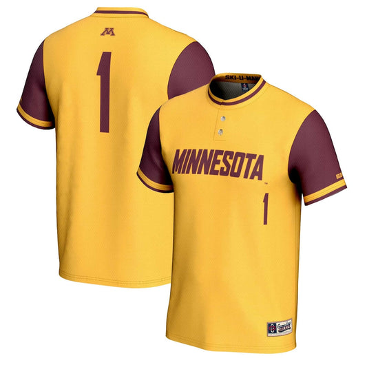 Gameday Greats 1 Gold Minnesota Golden Gophers Lightweight Softball Jersey - retro stitched jersey jersey for Gameday Greats fans