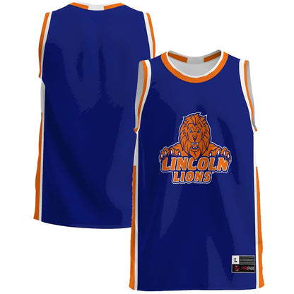 Gameday Greats Blue Lincoln Lions Lightweight Basketball Jersey - retro stitched basketball jersey for Gameday Greats fans