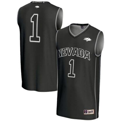 Male Gameday Greats 1 Black Nevada Wolf Pack Lightweight Basketball Jersey - retro stitched basketball jersey for Male Gameday fans