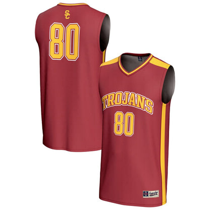 Gameday Greats 80 Cardinal Usc Trojans Lightweight Collegiate Basketball Fashion Jersey - retro stitched basketball jersey for Gameday Greats fans
