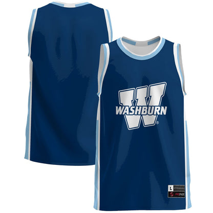 Gameday Greats Blue Washburn Ichabods Lightweight Basketball Jersey - retro stitched basketball jersey for Gameday Greats fans