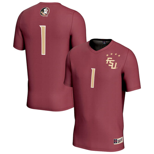 Gameday Greats 1 Garnet Florida State Seminoles Lightweight Collegiate Soccer Fashion Jersey - retro stitched jersey jersey for Gameday Greats fans