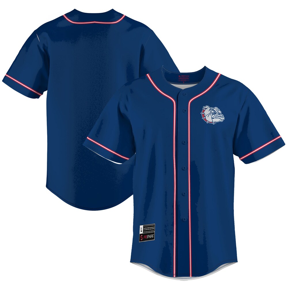 Gameday Greats Blue Gonzaga Bulldogs Lightweight Baseball Jersey - retro stitched baseball jersey for Gameday Greats fans