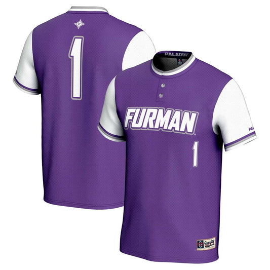 Gameday Greats 1 Purple Furman Paladins Lightweight Softball Jersey - retro stitched jersey jersey for Gameday Greats fans