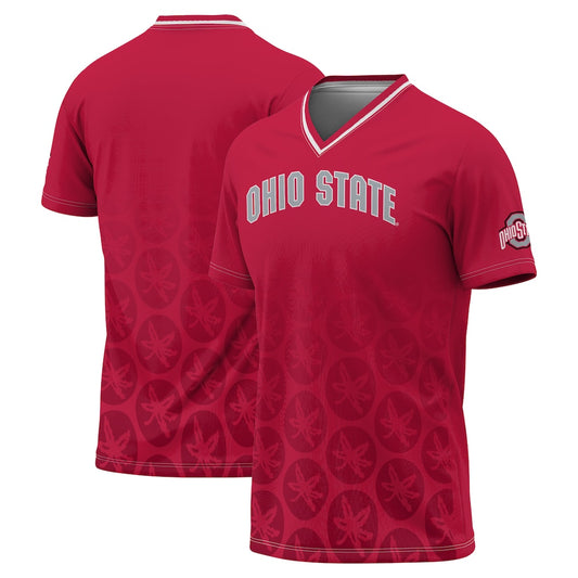 Gameday Greats Scarlet Ohio State Buckeyes Lightweight Soccer Fashion Jersey - retro stitched jersey jersey for Gameday Greats fans