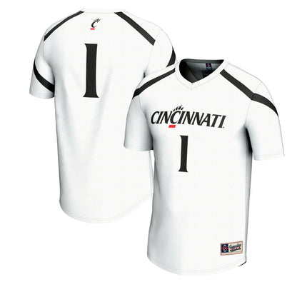 Gameday Greats White 1 Cincinnati Bearcats Lacrosse Fashion Jersey - retro stitched jersey jersey for Gameday Greats fans