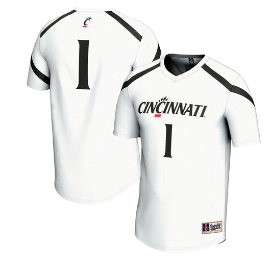 Gameday Greats White 1 Cincinnati Bearcats Lacrosse Fashion Jersey - retro stitched jersey jersey for Gameday Greats fans