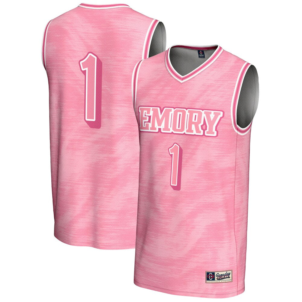 Gameday Greats 1 Pink Emory Eagles Lightweight Basketball Jersey - retro stitched basketball jersey for Gameday Greats fans