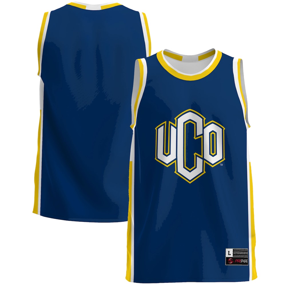Gameday Greats Blue Central Oklahoma Bronchos Lightweight Basketball Jersey - retro stitched basketball jersey for Gameday Greats fans