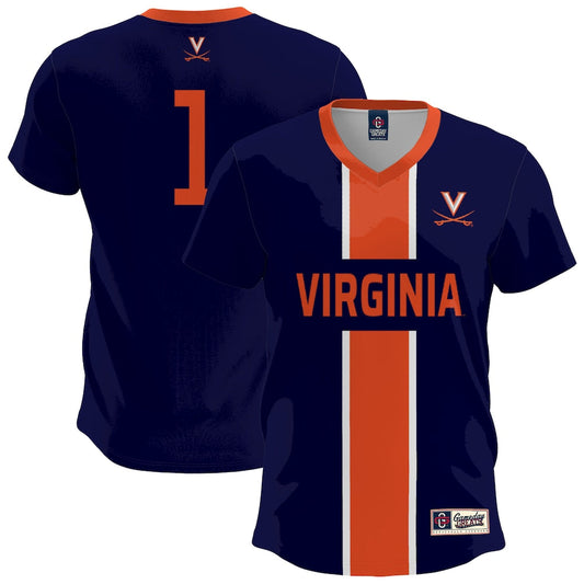 Gameday Greats Navy Virginia Cavaliers Lightweight Soccer Fashion Jersey - retro stitched jersey jersey for Gameday Greats fans
