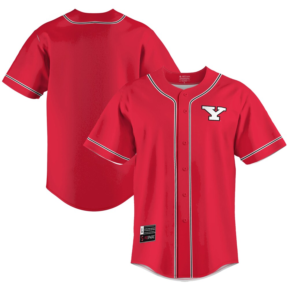 Gameday Greats Red Youngstown State Penguins Lightweight Baseball Jersey - retro stitched baseball jersey for Gameday Greats fans