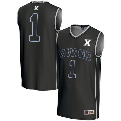 Gameday Greats 1 Black Xavier Musketeers Lightweight Basketball Jersey - retro stitched basketball jersey for Gameday Greats fans