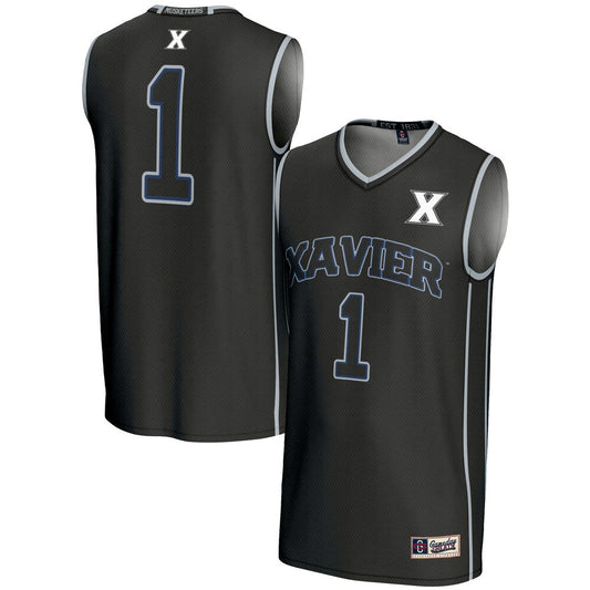 Gameday Greats 1 Black Xavier Musketeers Lightweight Basketball Jersey - retro stitched basketball jersey for Gameday Greats fans