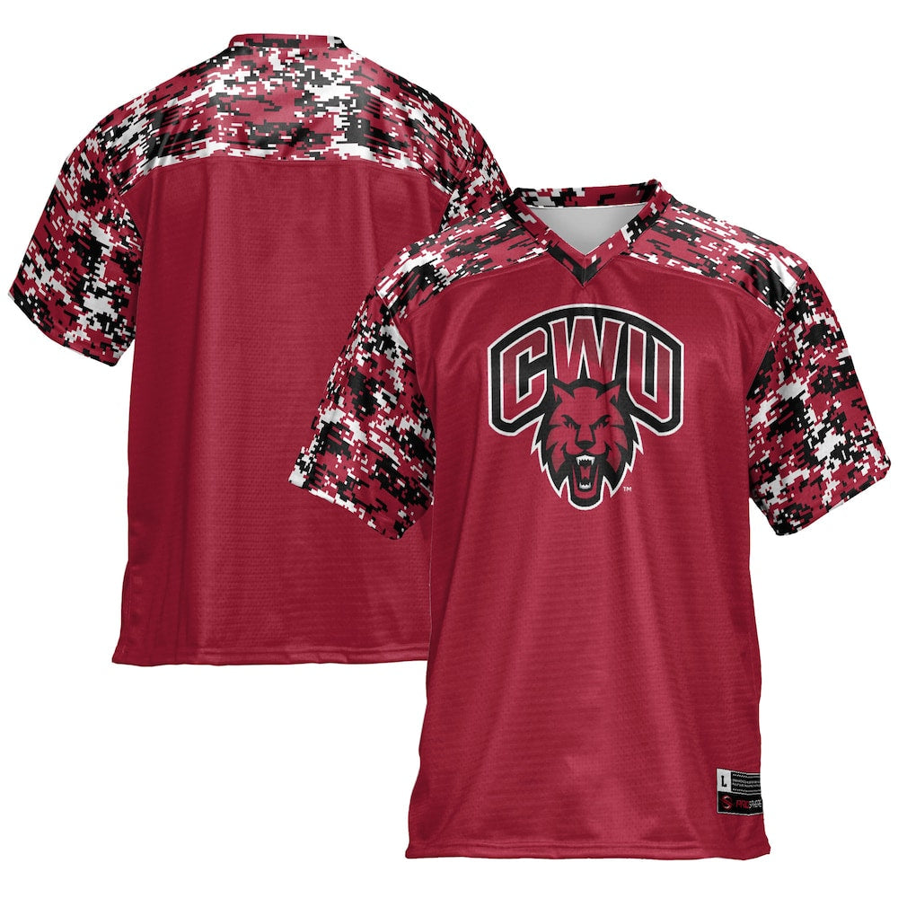 Gameday Greats Crimson Central Washington Wildcats Football Jersey - retro stitched football jersey for Gameday Greats fans