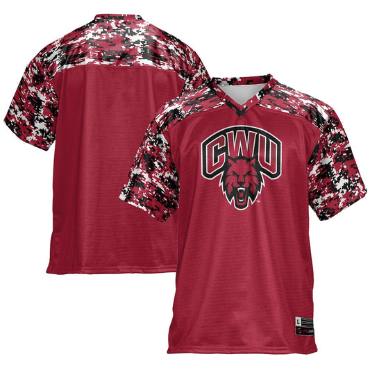 Gameday Greats Crimson Central Washington Wildcats Football Jersey - retro stitched football jersey for Gameday Greats fans