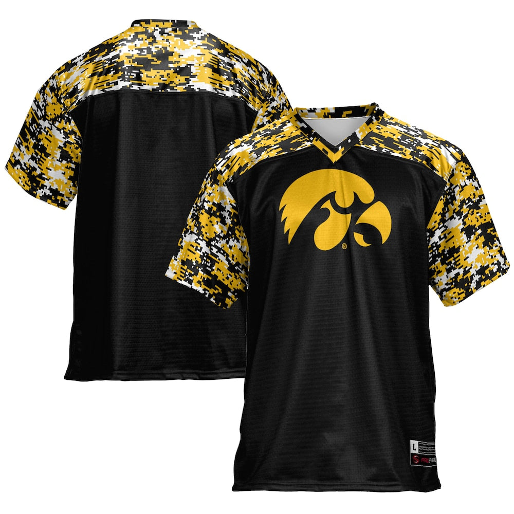 Gameday Greats Black Iowa Hawkeyes Football Jersey - retro stitched football jersey for Gameday Greats fans