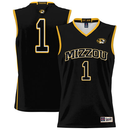 Gameday Greats 1 Black Missouri Tigers Lightweight Basketball Jersey - retro stitched basketball jersey for Gameday Greats fans