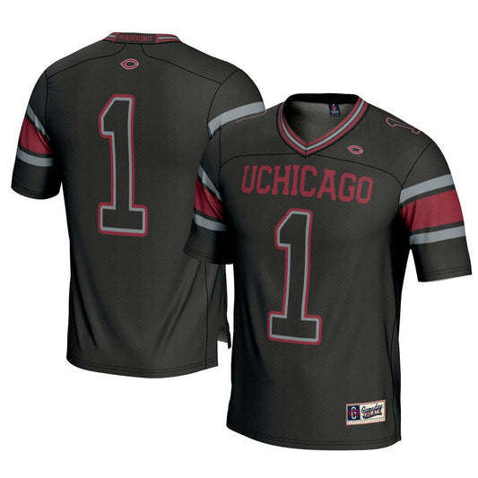 Gameday Greats 1 Black Uchicago Maroons Football Jersey - retro stitched football jersey for Gameday Greats fans