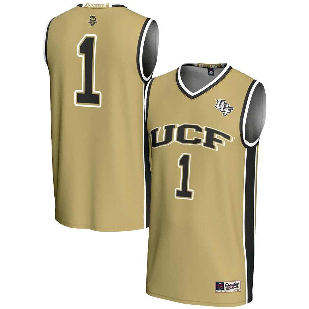 Gameday Greats 1 Gold Ucf Knights Lightweight Basketball Jersey - retro stitched basketball jersey for Gameday Greats fans