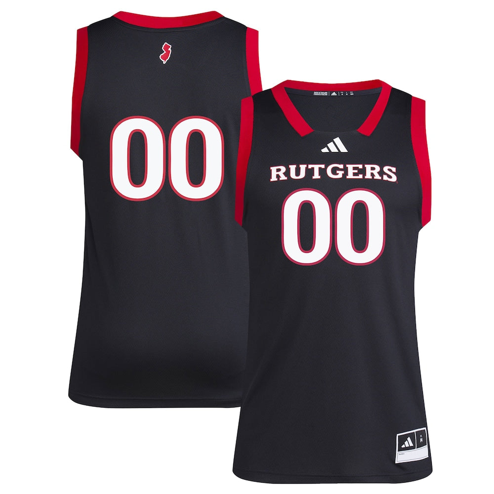 1 Black Rutgers Scarlet Knights Replica Swingman Jersey - retro stitched jersey jersey for 1 Black fans