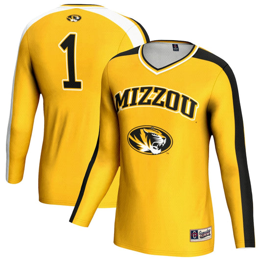 Gameday Greats Gold Missouri Tigers Volleyball Lightweight Fashion Jersey - retro stitched jersey jersey for Gameday Greats fans
