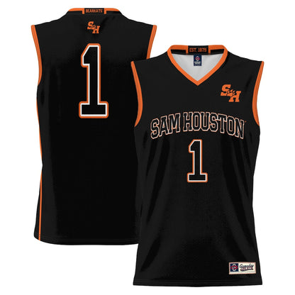 Gameday Greats Black 1 Sam Houston State Bearkats Replica Lightweight Basketball Jersey - retro stitched basketball jersey for Gameday Greats fans