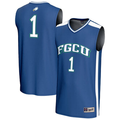 Gameday Greats 1 Blue Florida Gulf Coast Eagles Lightweight Basketball Jersey - retro stitched basketball jersey for Gameday Greats fans