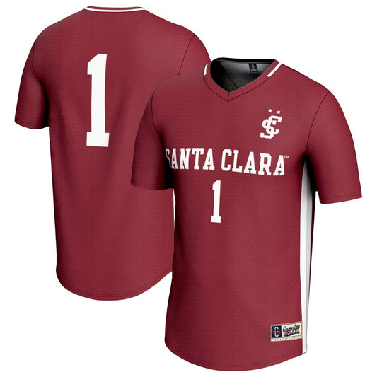 Gameday Greats 1 Maroon Santa Clara Broncos Lightweight Soccer Fashion Jersey - retro stitched jersey jersey for Gameday Greats fans