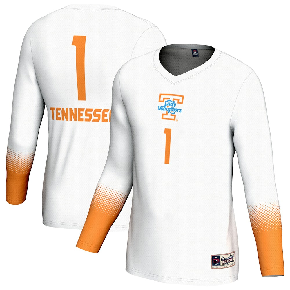 Unisexgameday Greats White Tennessee Volunteers Lightweight Volleyball Fashion Jersey - retro stitched jersey jersey for Unisexgameday Greats fans