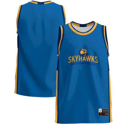 Gameday Greats Blue Fort Lewis College Skyhawks Lightweight Basketball Jersey - retro stitched basketball jersey for Gameday Greats fans