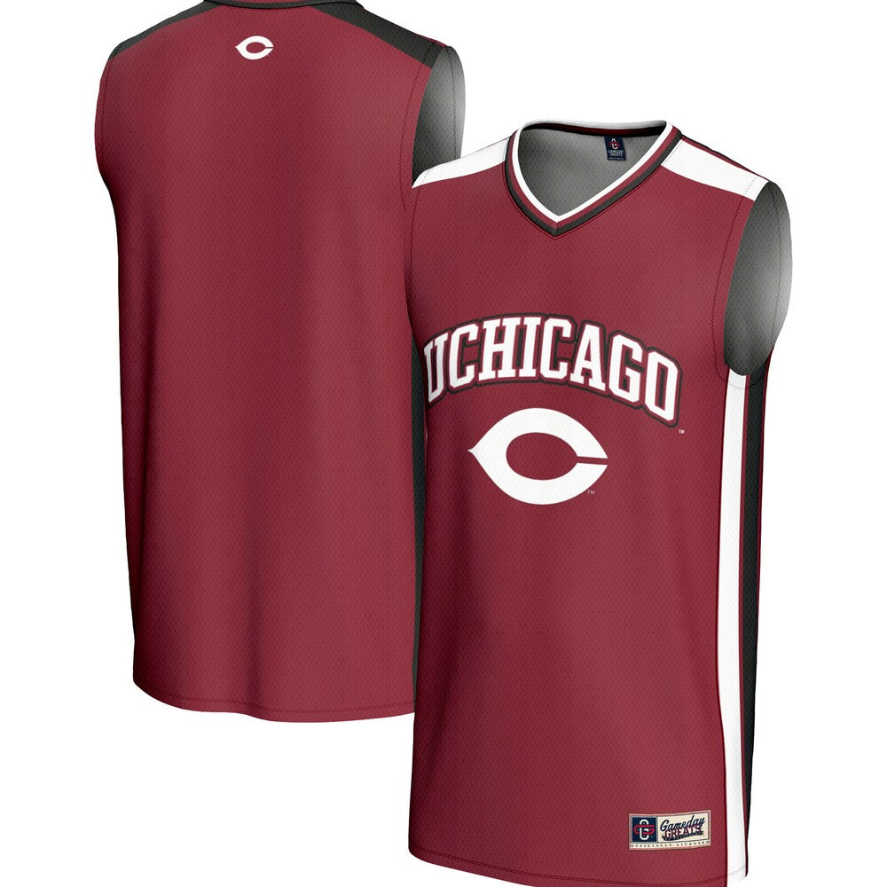 Gameday Greats Maroon Uchicago Maroons Spirit Basketball Jersey - retro stitched basketball jersey for Gameday Greats fans