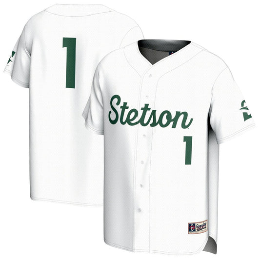 Gameday Greats 1 White Stetson Hatters Lightweight Baseball Fashion Jersey - retro stitched baseball jersey for Gameday Greats fans