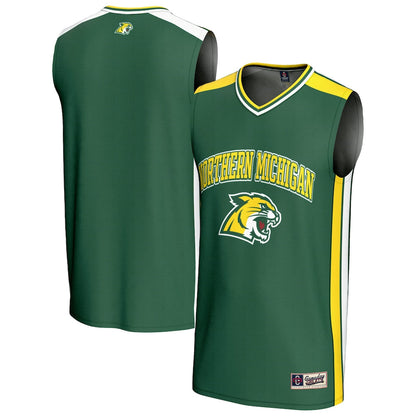 Gameday Greats Green Northern Michigan Wildcats Spirit Basketball Jersey - retro stitched basketball jersey for Gameday Greats fans