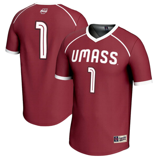 Gameday Greats 1 Maroon Umass Minutemen Lightweight Lacrosse Fashion Jersey - retro stitched jersey jersey for Gameday Greats fans