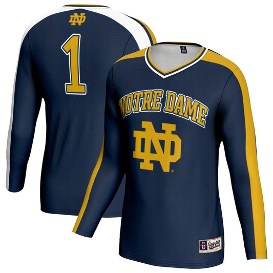Gameday Greats Navy Notre Dame Fighting Irish Volleyball Lightweight Fashion Jersey - retro stitched jersey jersey for Gameday Greats fans