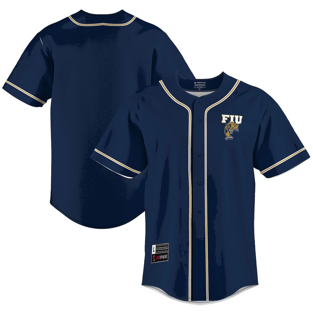 Gameday Greats Blue Fiu Panthers Lightweight Baseball Jersey - retro stitched baseball jersey for Gameday Greats fans